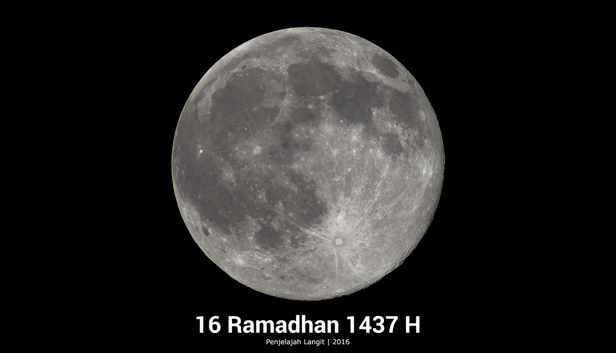 Purnama 16 Ramadhan 1437 H