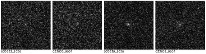 Gambar 4. Komet ISON saat melintasi orbit Mars, diabadikan oleh wahana antariksa Mars Reconaissance Orbiter. Sumber: NASA, 2013.