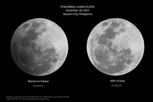Gerhana Bulan Penumbra yang diabadikan oleh Raven Yu dari Filipina. Kredit : Raven Yu, 2012