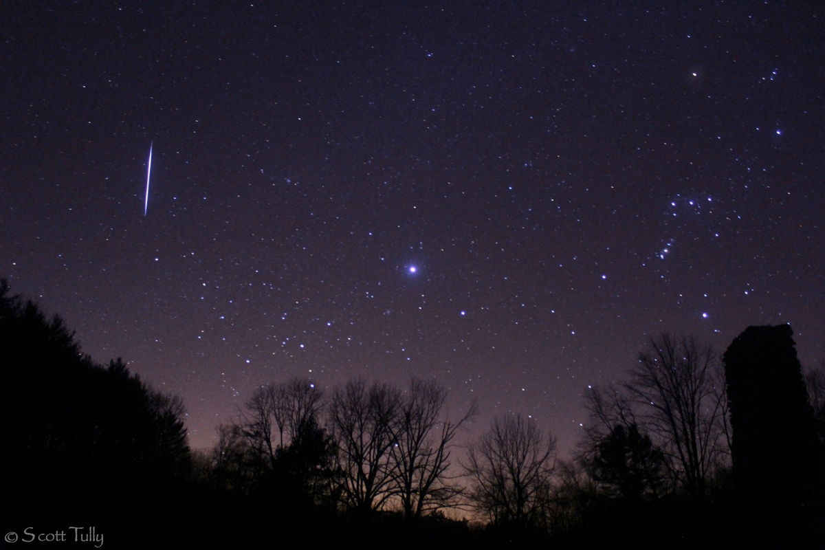 Meteor Leonid. Credit : Scott Tully